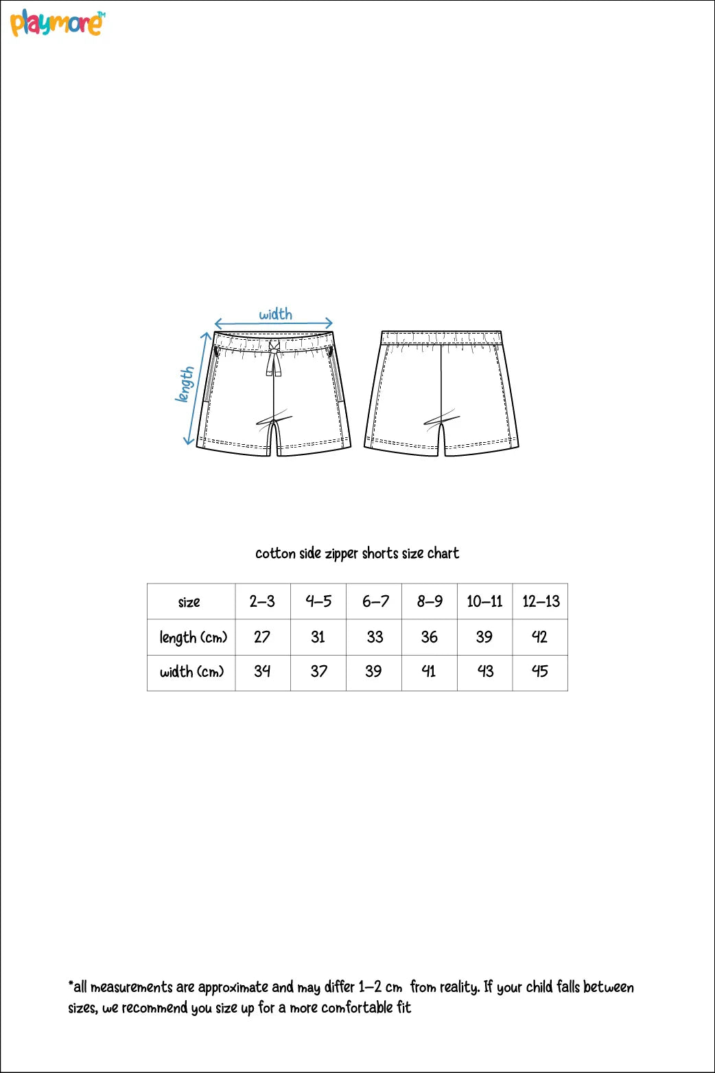 indigo side zipper shorts - playmore