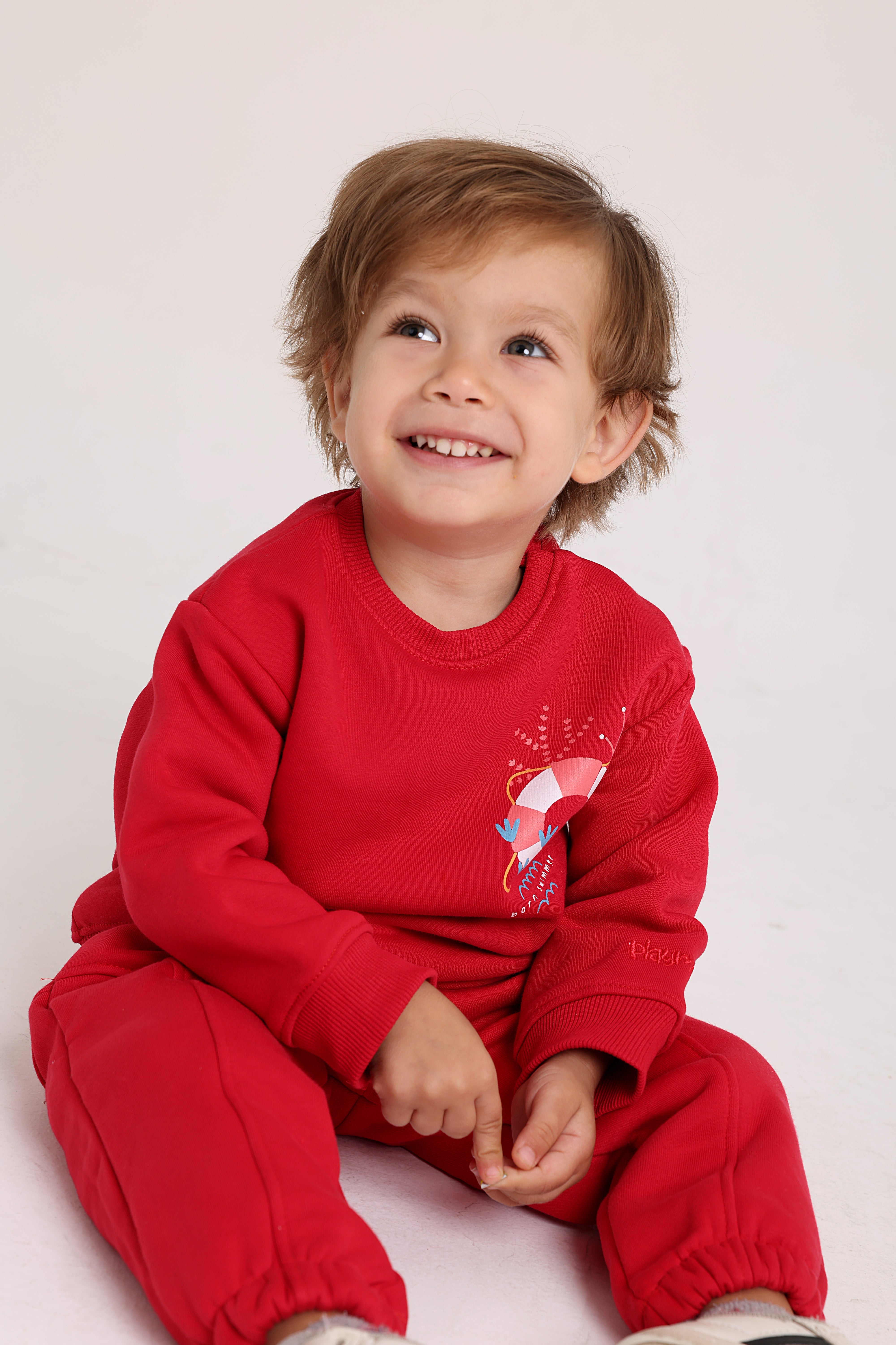 unisex cotton sweatshirt - red