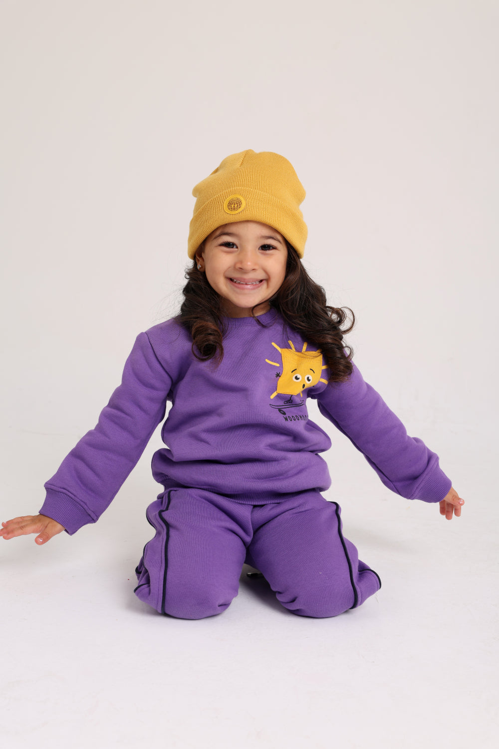 unisex cotton sweatshirt - purple