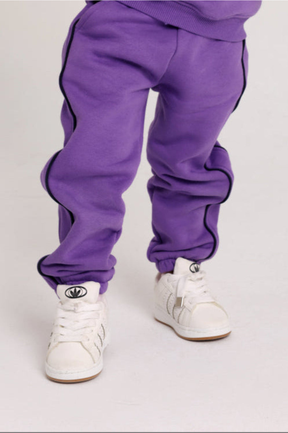 unisex baby cotton sweatpants - purple