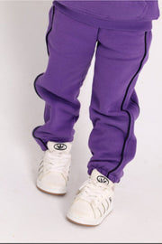unisex baby cotton sweatpants - purple