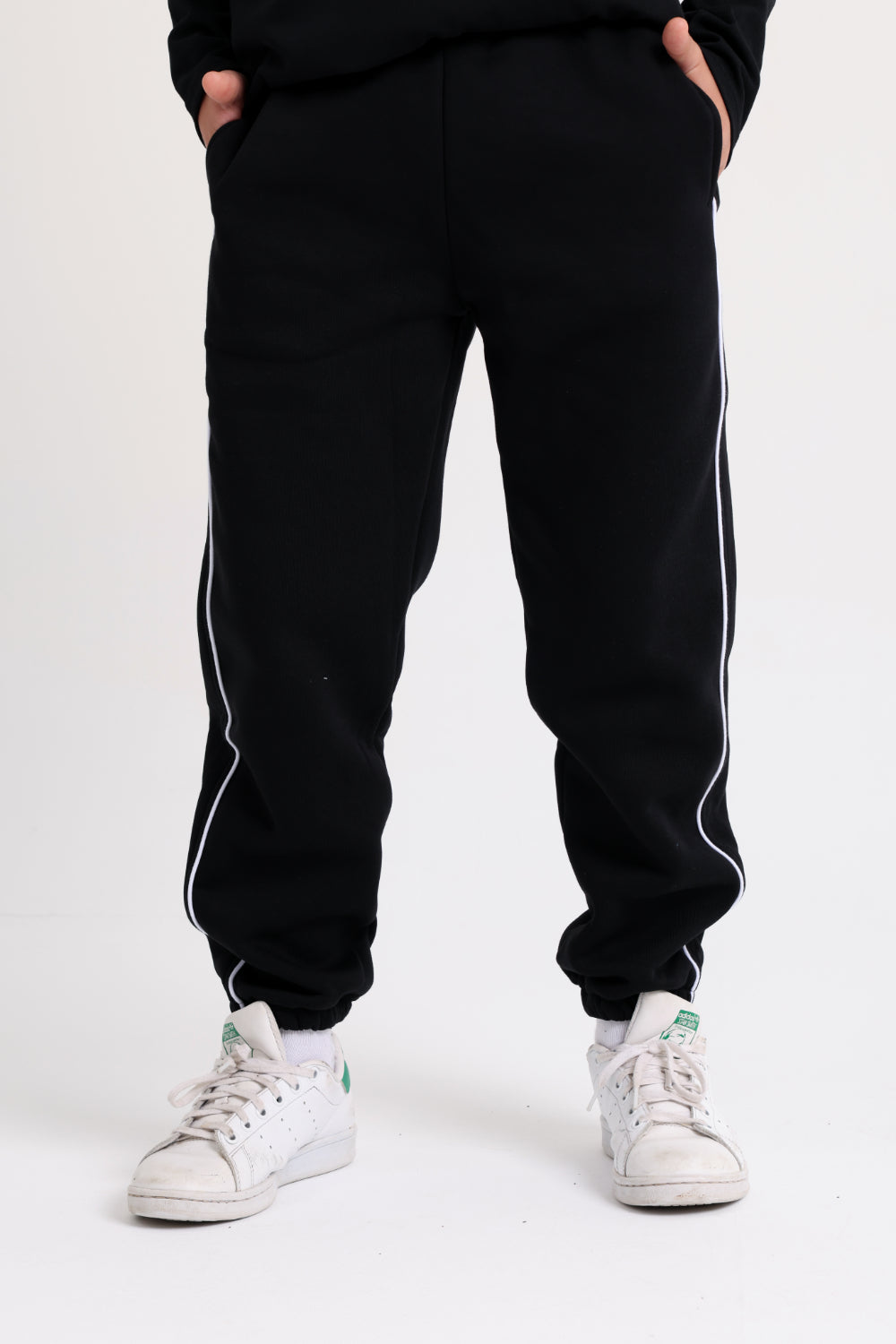 unisex cotton sweatpants – black