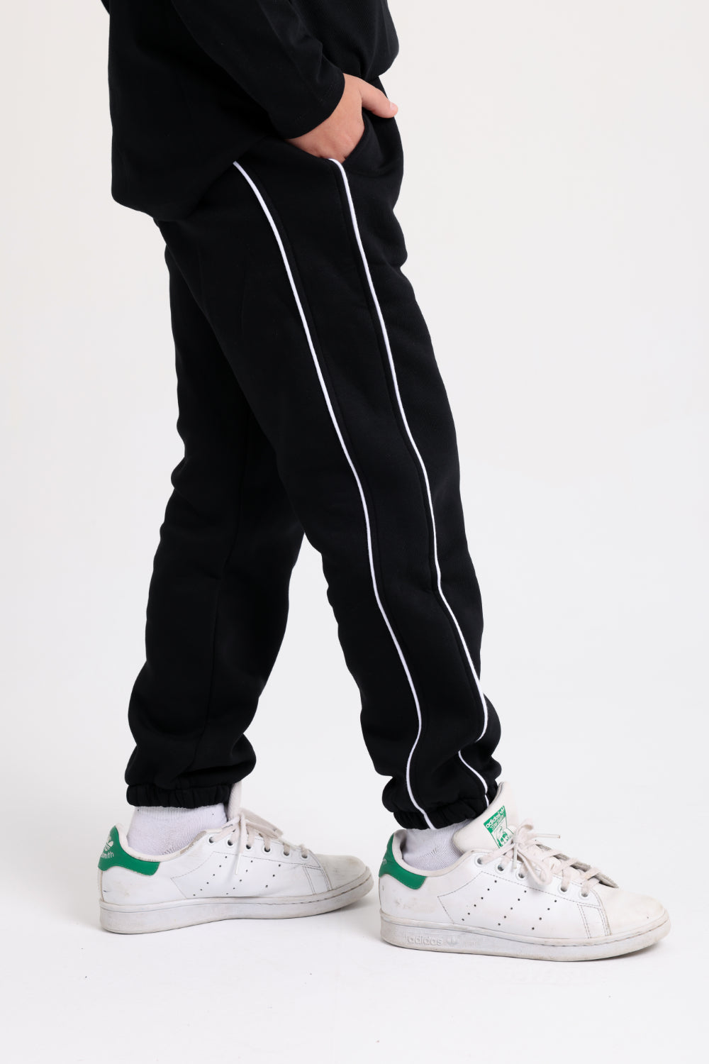 unisex cotton sweatpants – black