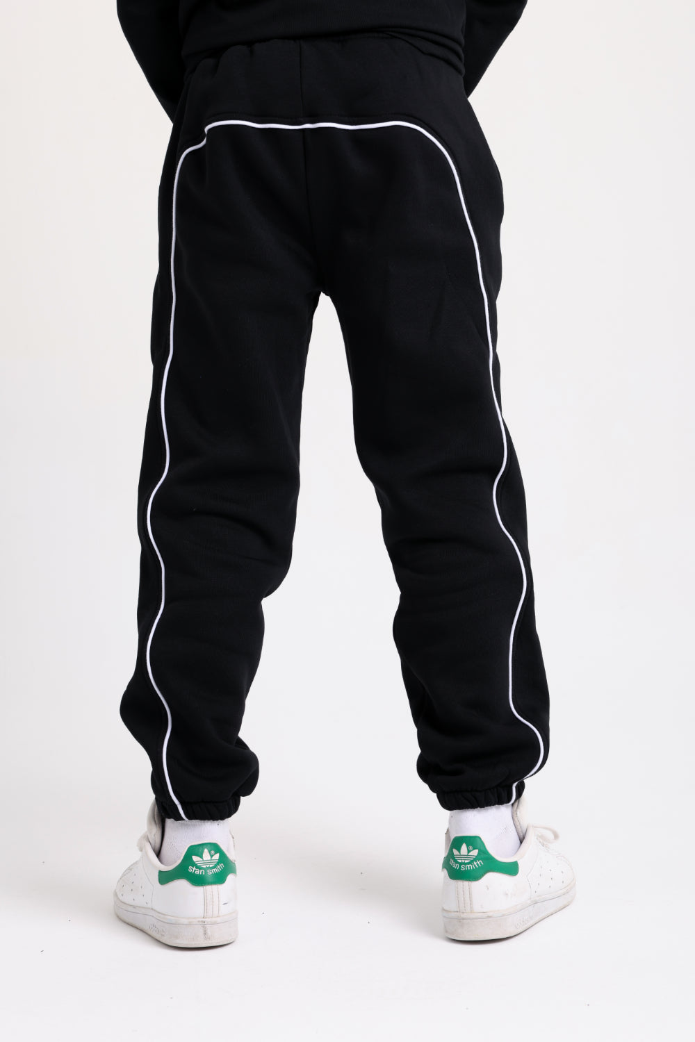 unisex cotton sweatpants – black