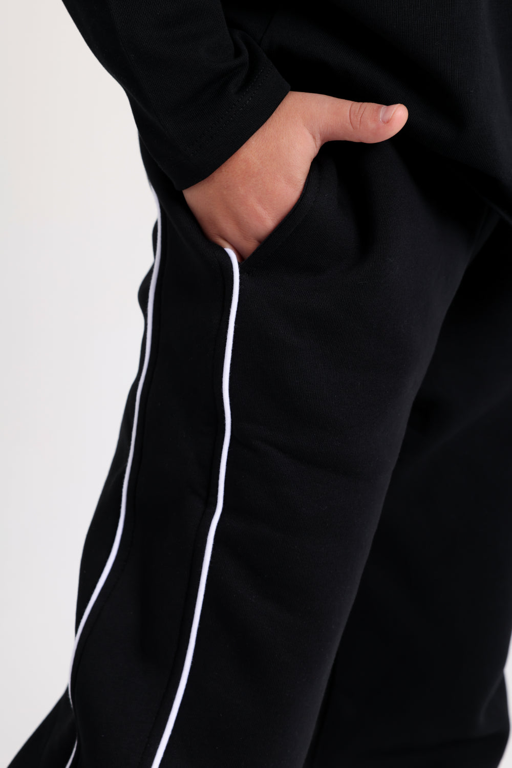 unisex cotton sweatpants – black