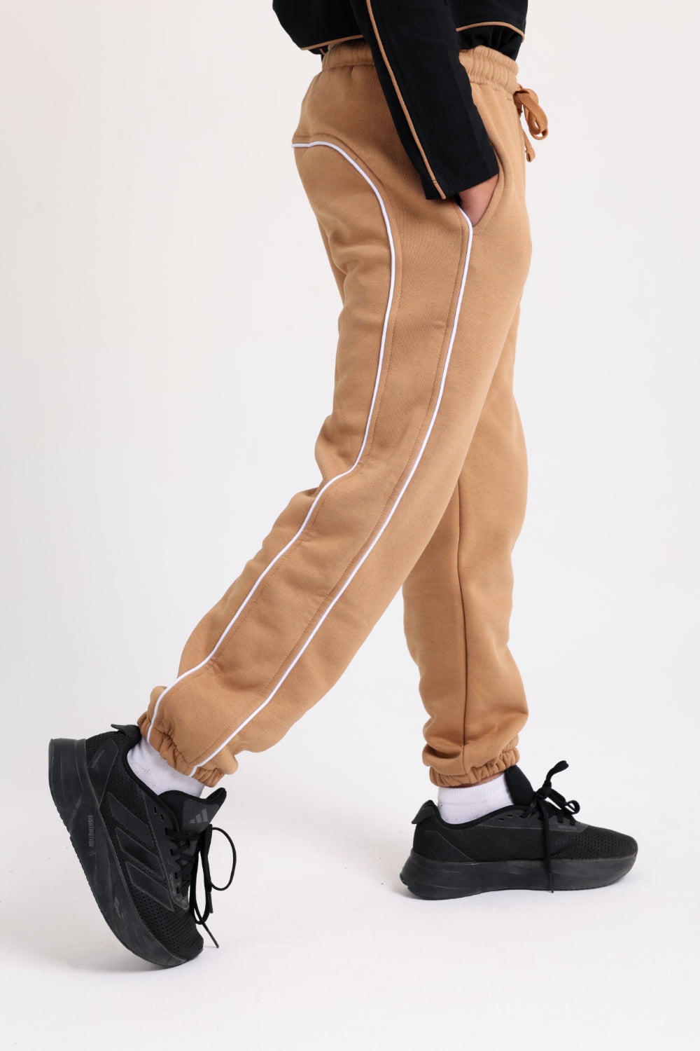 cotton sweatpants – camel