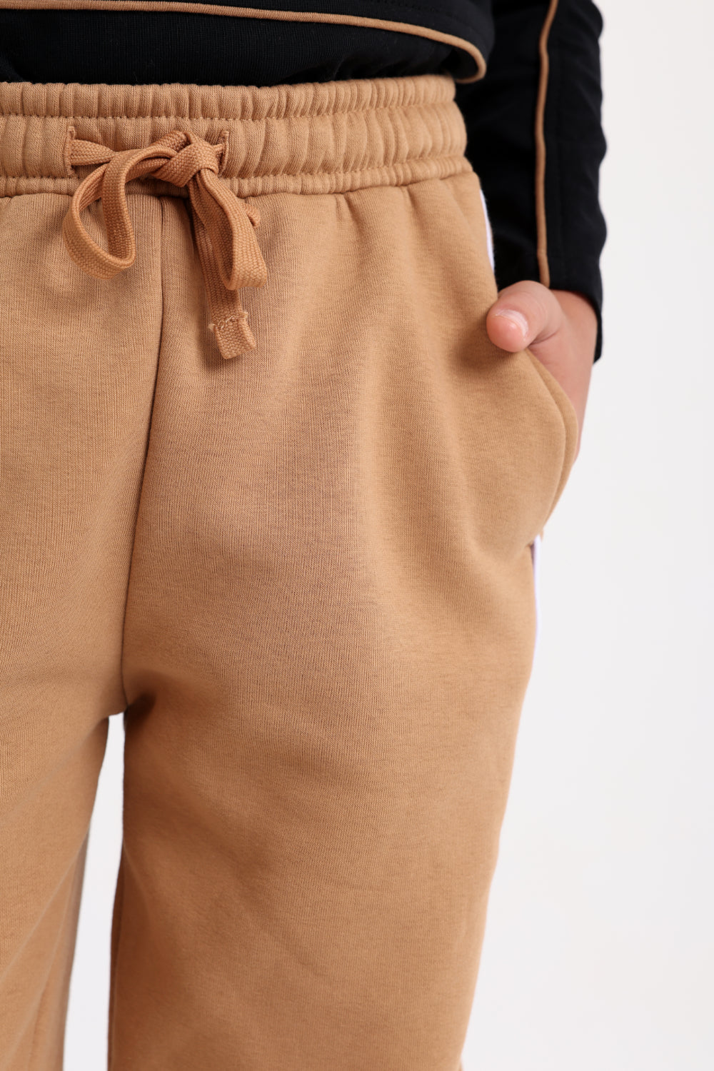 cotton sweatpants – camel