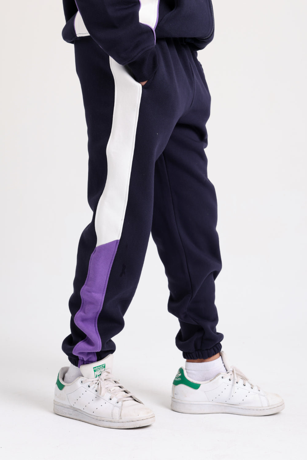 teens cotton sweatpants - navy