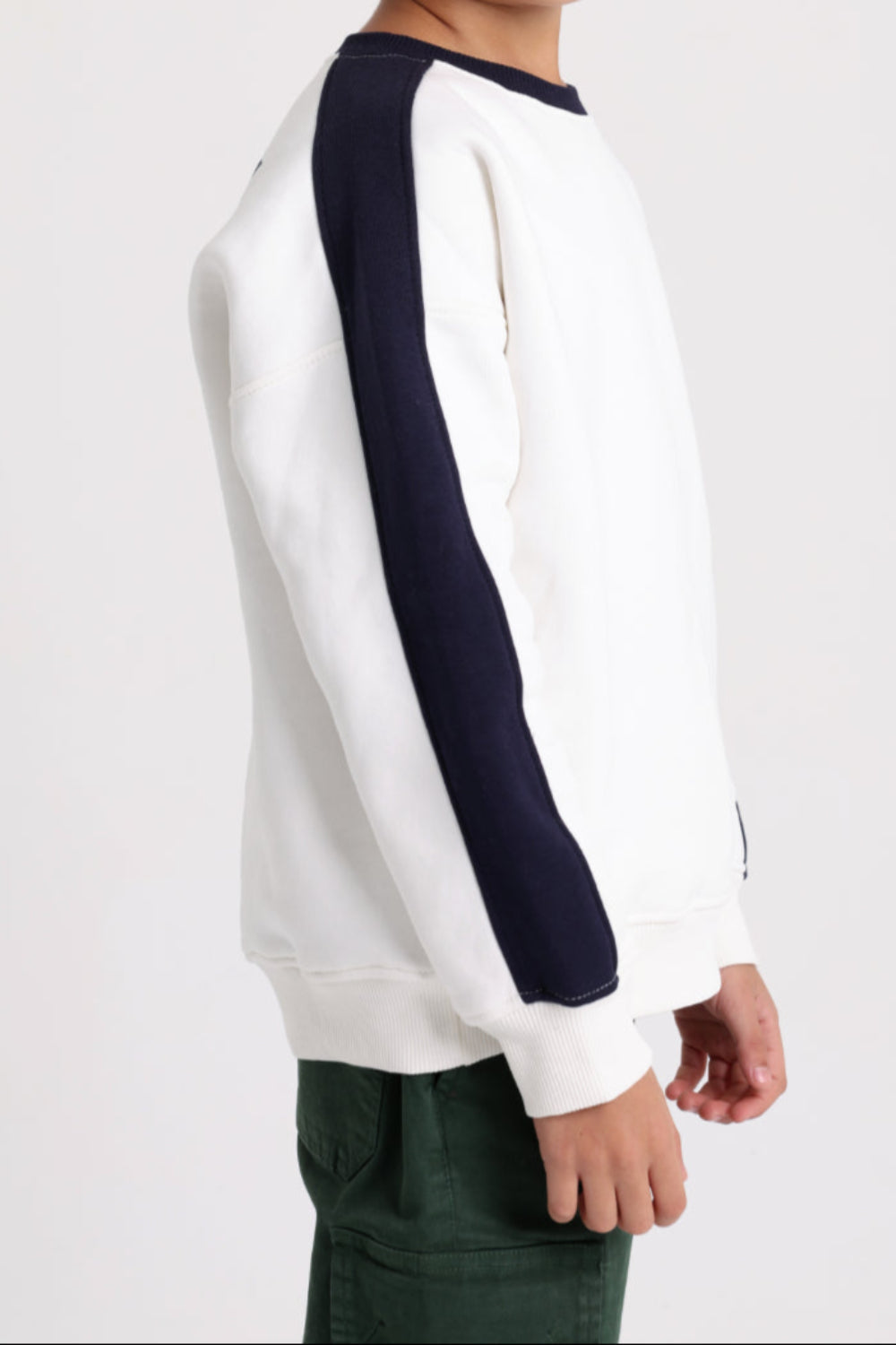 unisex cotton sweatshirt – offwhite with "no bad days" print