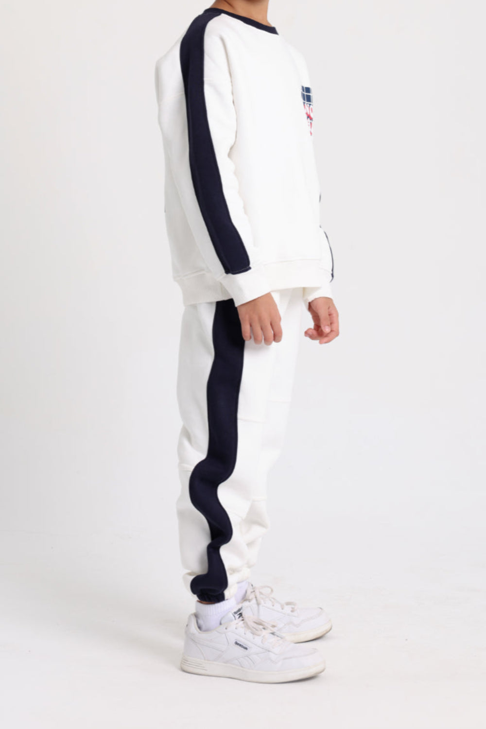 unisex cotton sweatshirt – offwhite with "no bad days" print