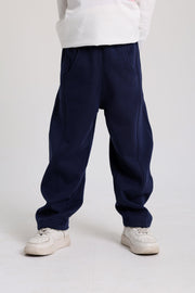 unisex barrel fit pants – navy