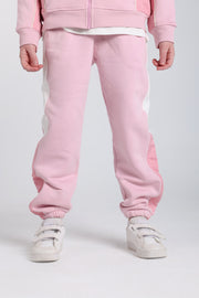 girls cotton sweat pants – pink
