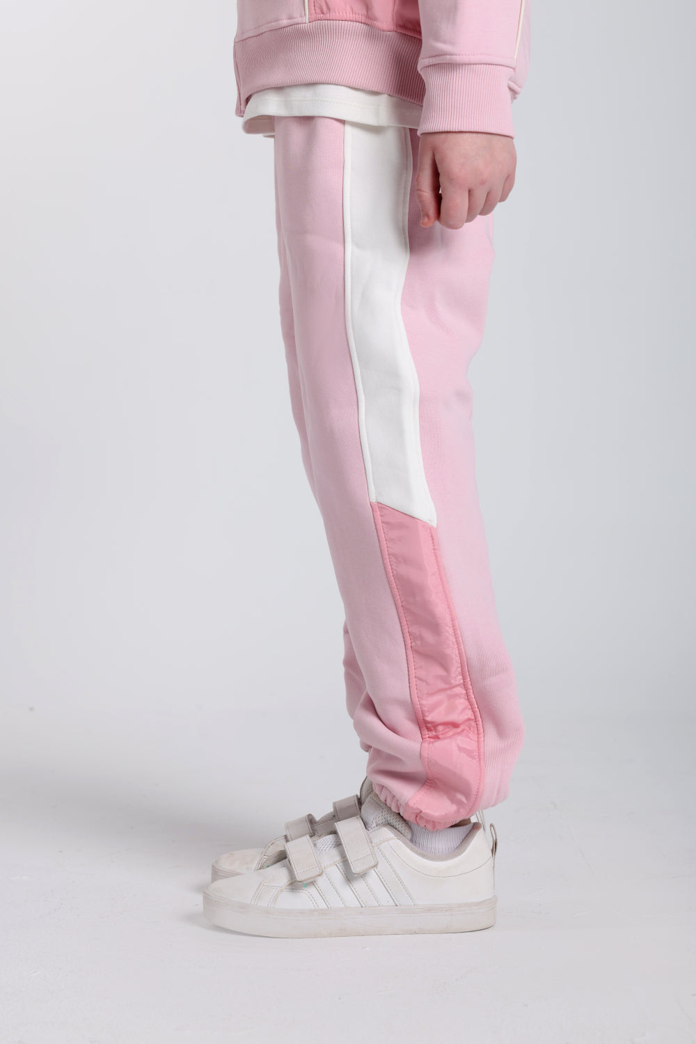 girls cotton sweat pants – pink