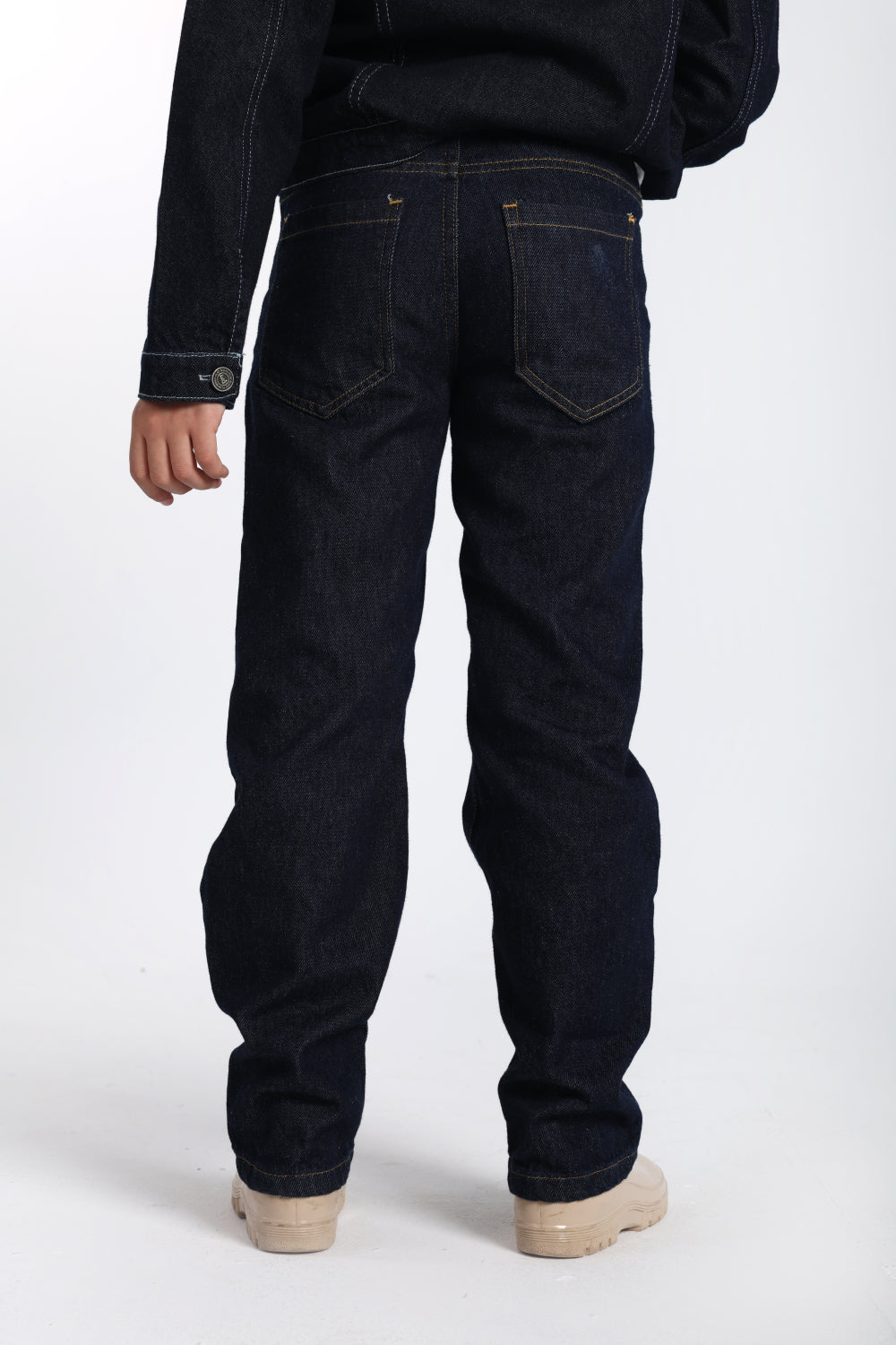 unisex raw denim pants