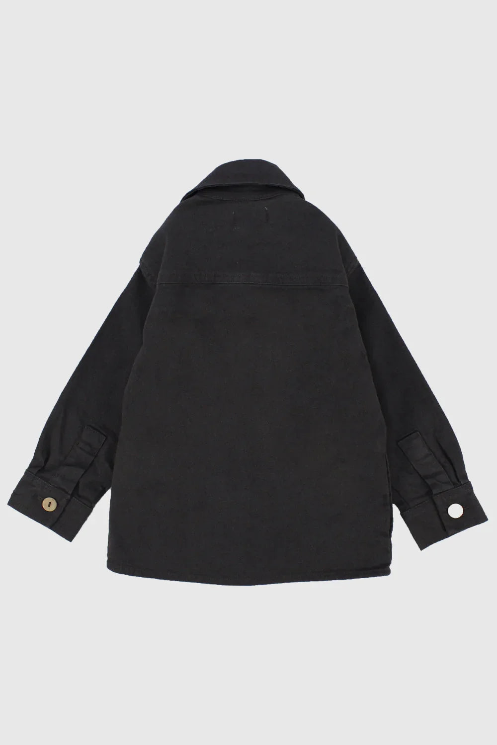 charcoal long-sleeved overshirt - playmore