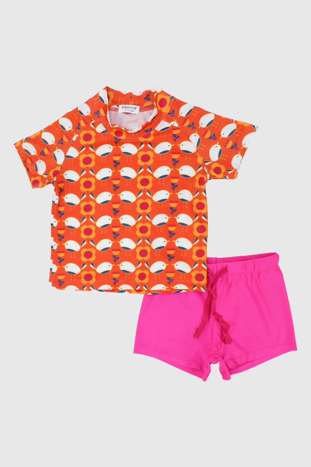 birds n flowers 2 piece swimsuit - playmore