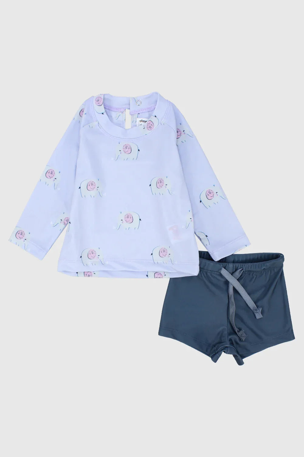 little elephant sleeved 2-piece swimsuit - playmore