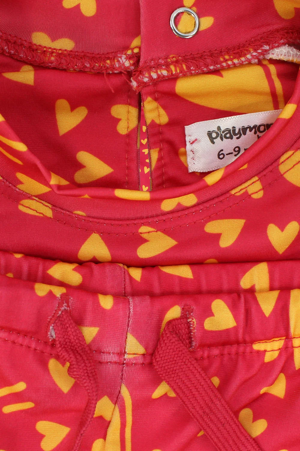 little hearts sleeved 2-piece swimsuit - playmore