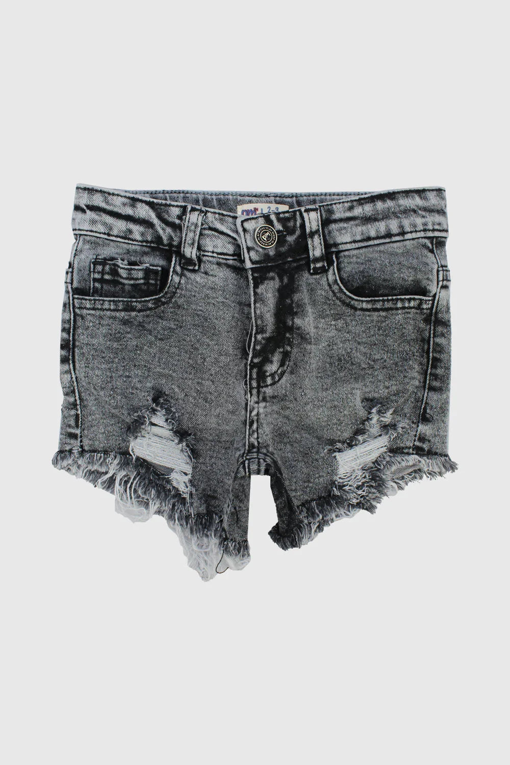 grey ripped jean shorts - playmore