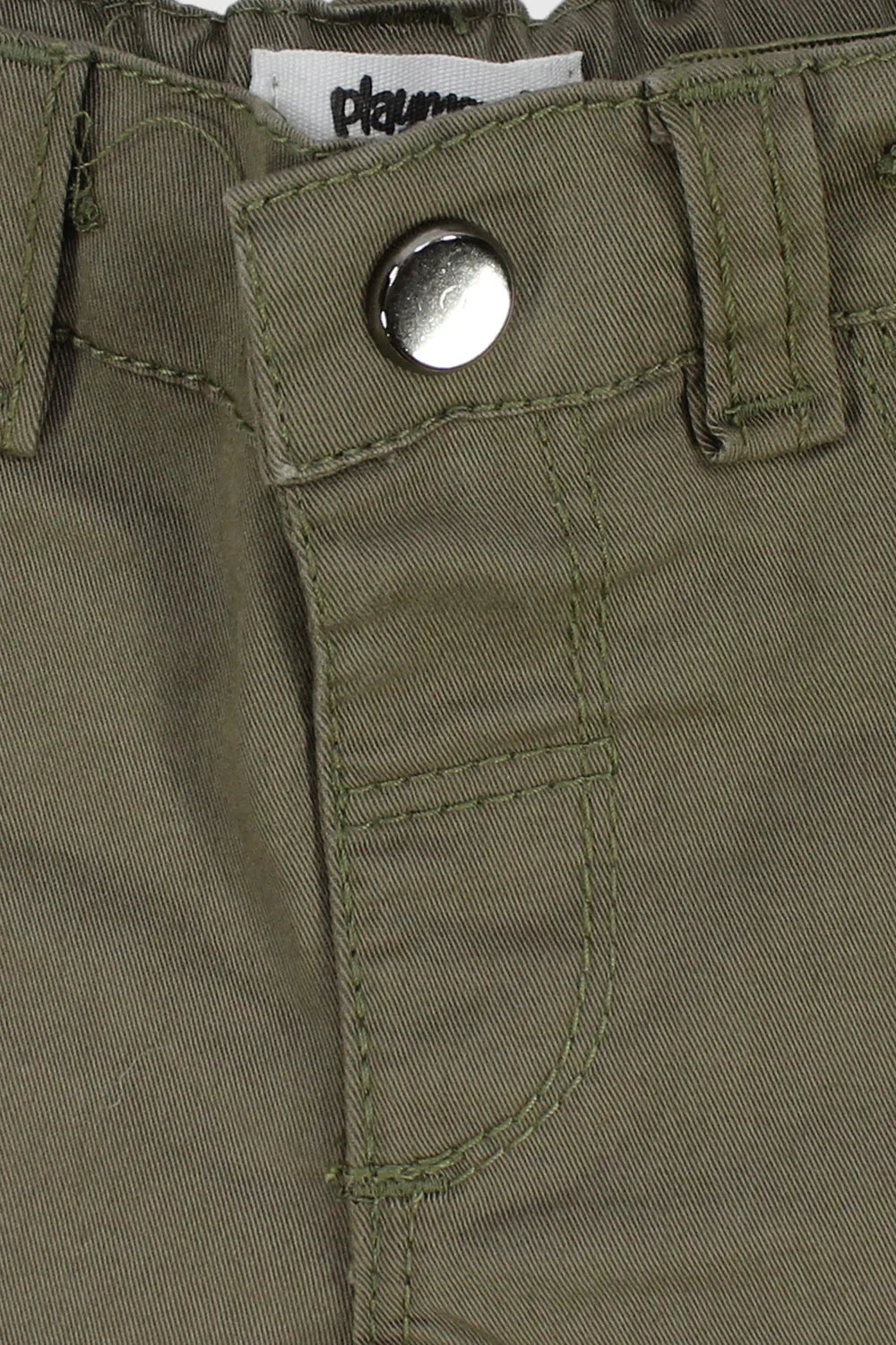olive gabardine shorts - playmore
