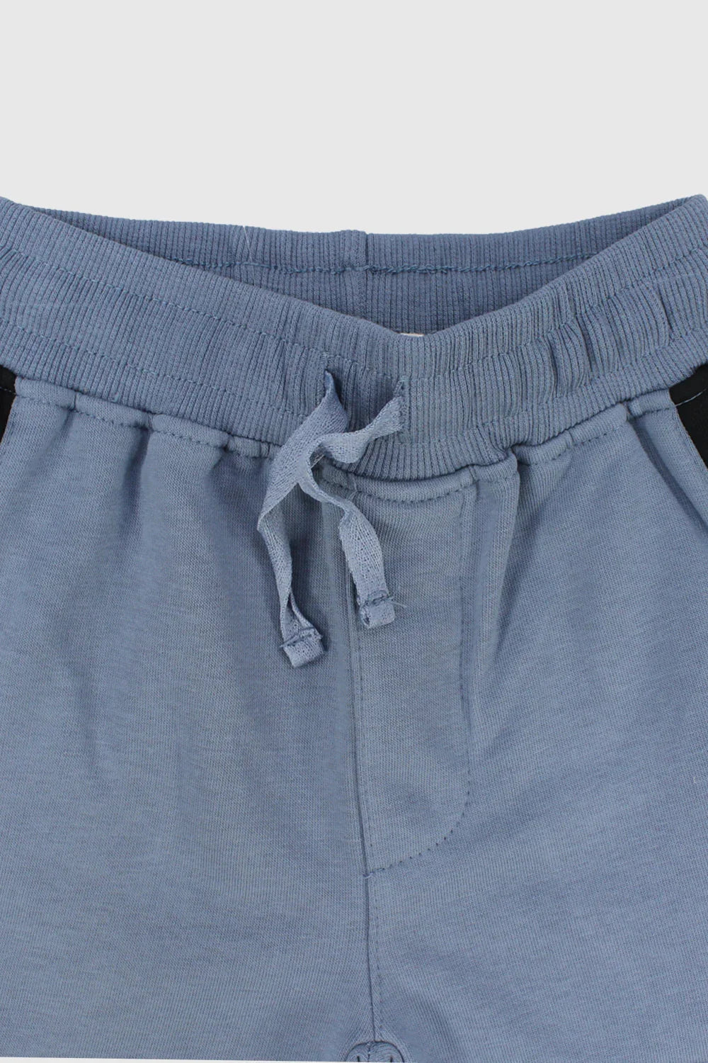 indigo side zipper shorts - playmore