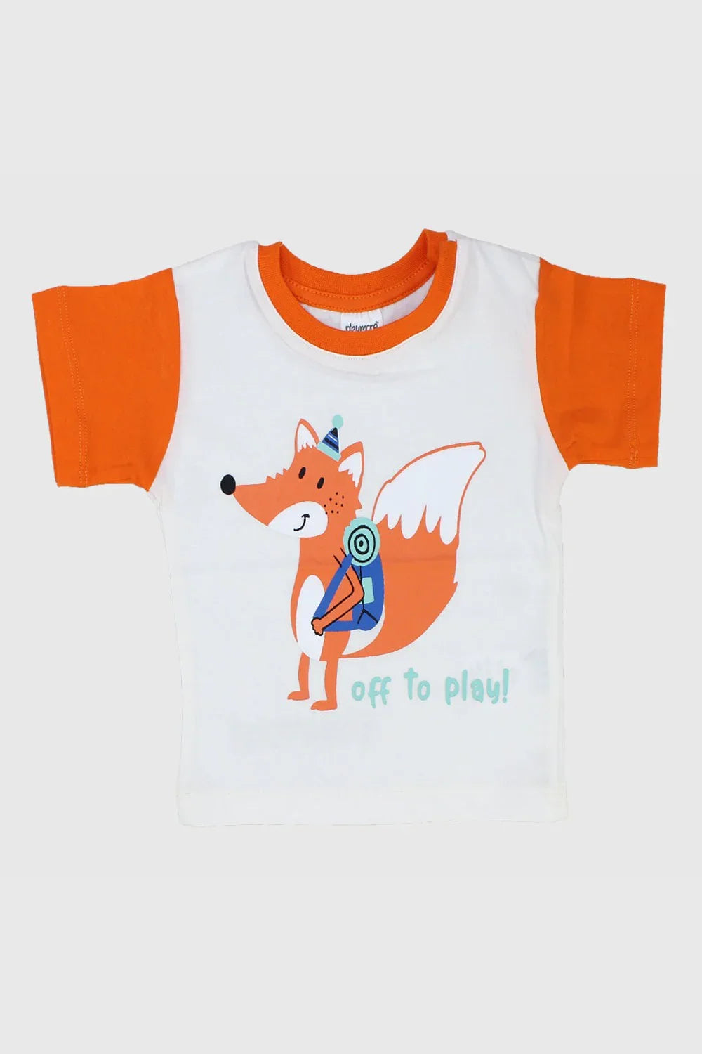 "off to play" short-sleeved t-shirt - playmore