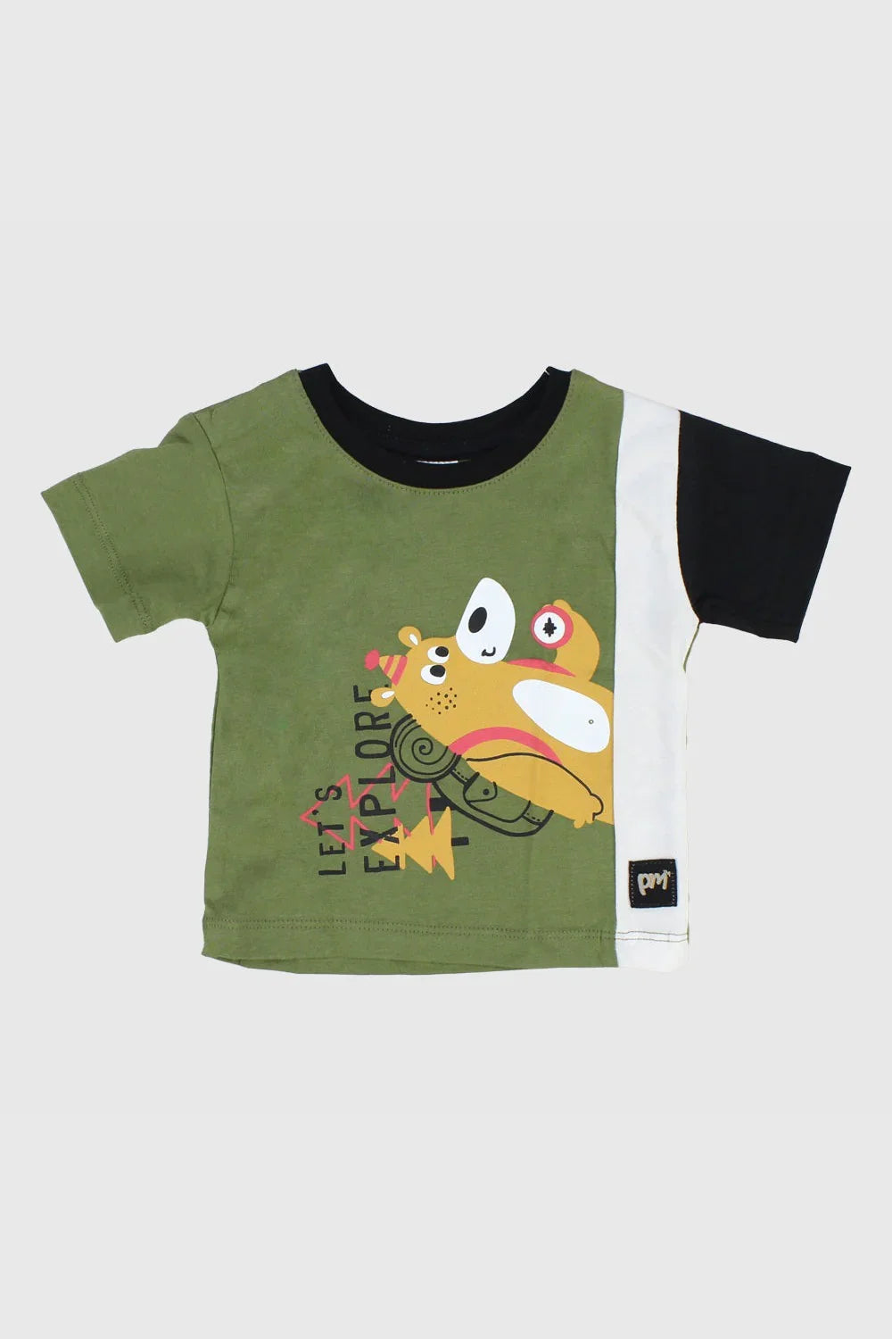 "let's explore" short-sleeved t-shirt - playmore