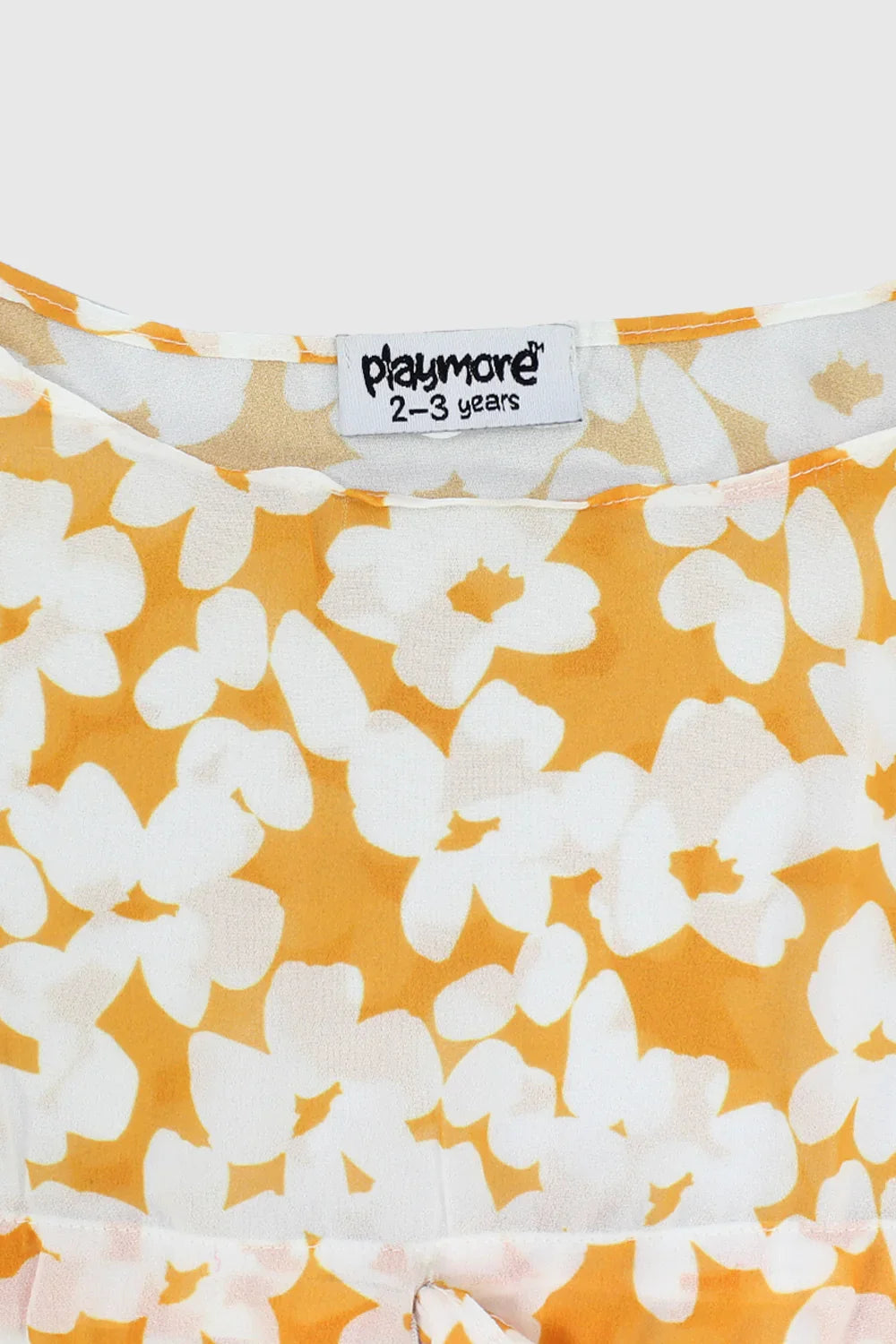 yellow floral ruffled coverup - playmore