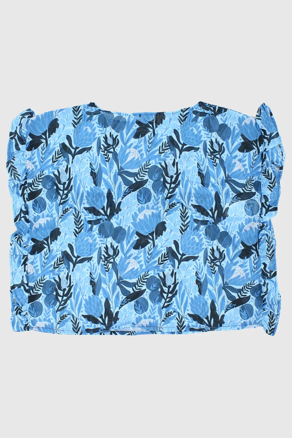 floral ruffled coverup - playmore