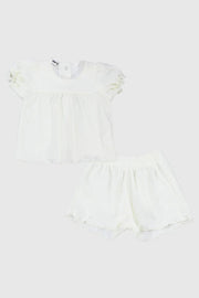 white 2-piece outfit set - playmore