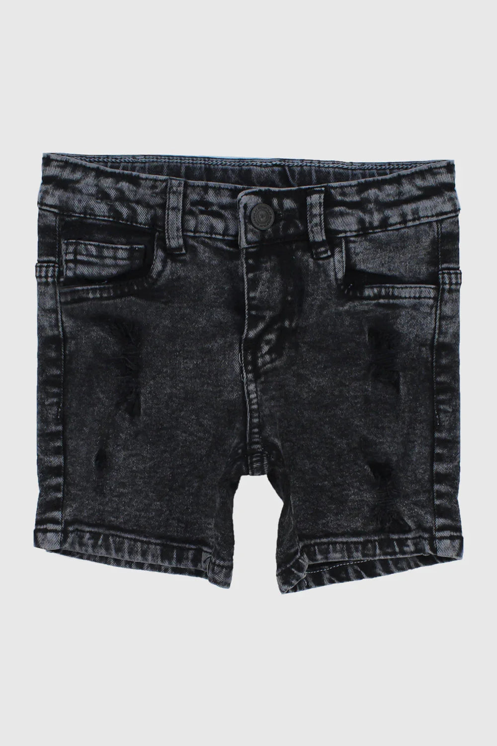 black jean shorts - playmore