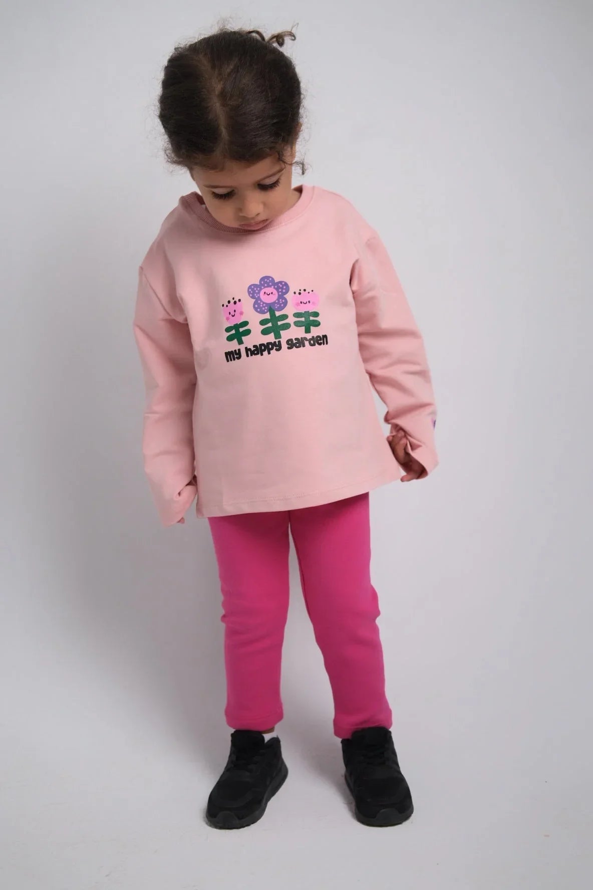 fuchsia fleeced leggings - playmore