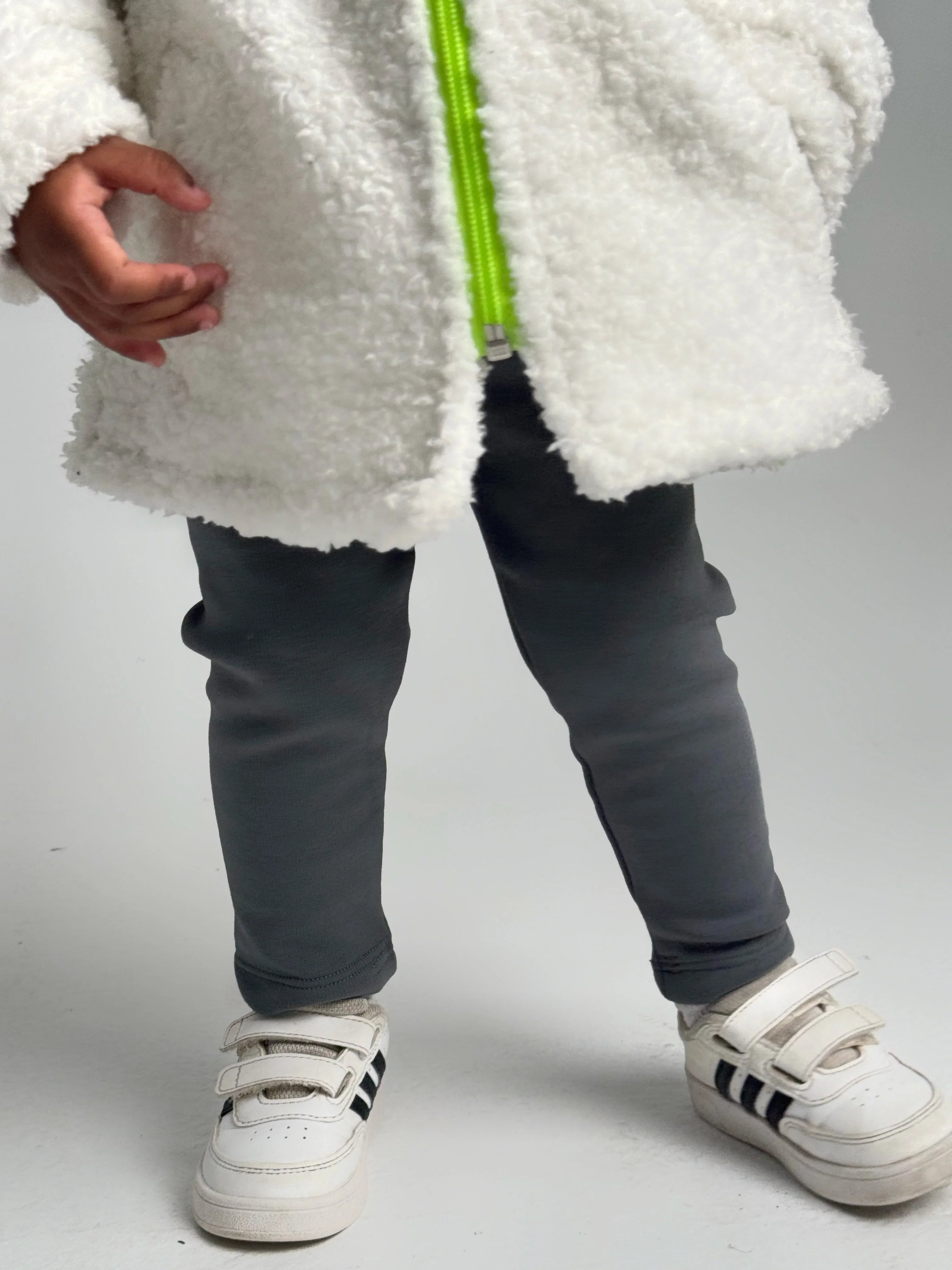 grey fleeced leggings - playmore