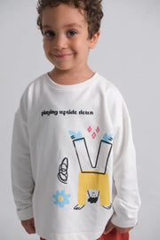 unisex "playing upside down" long-sleeved t-shirt - playmore
