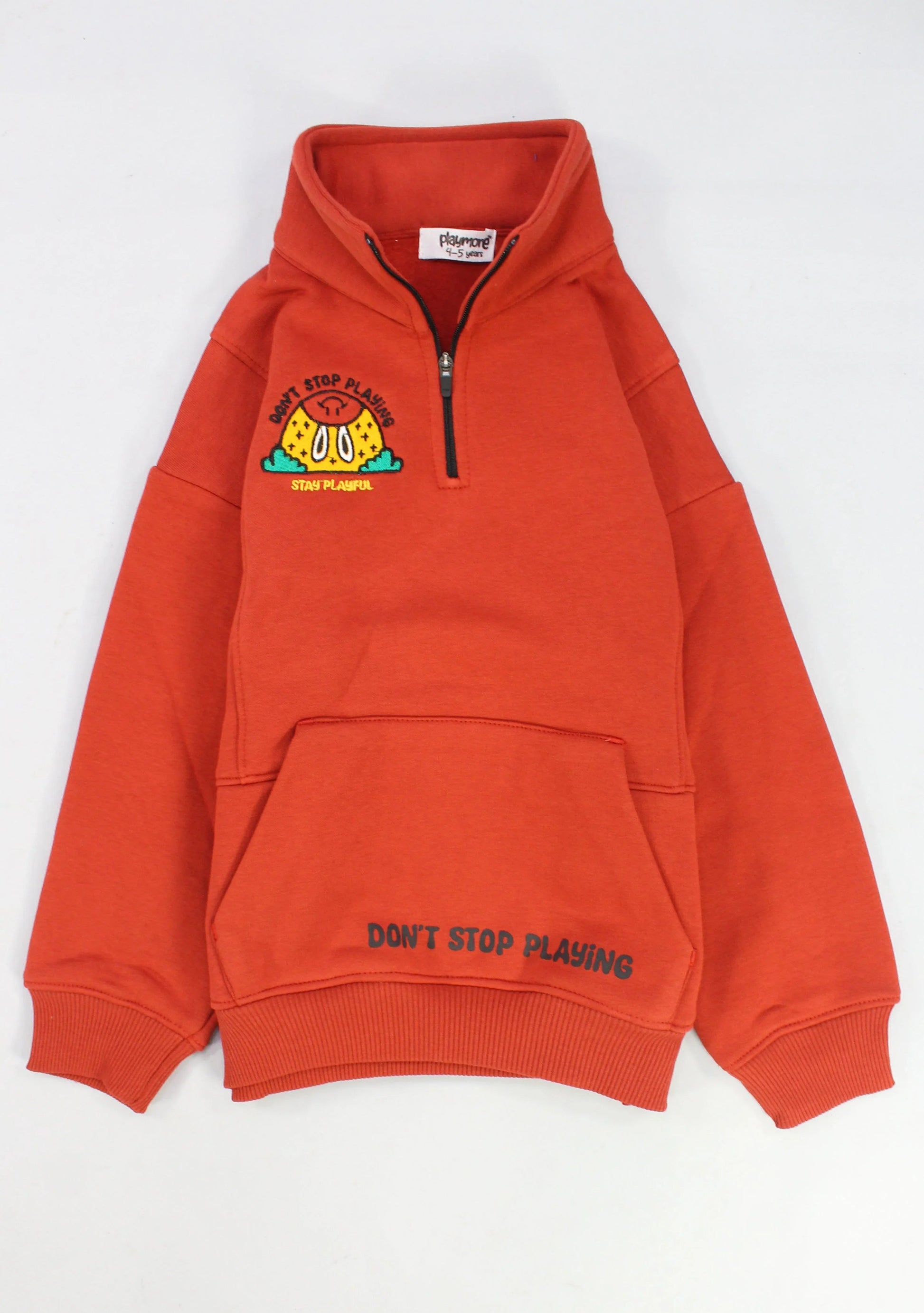 unisex brick "don't stop playing" long-sleeved sweatshirt - playmore