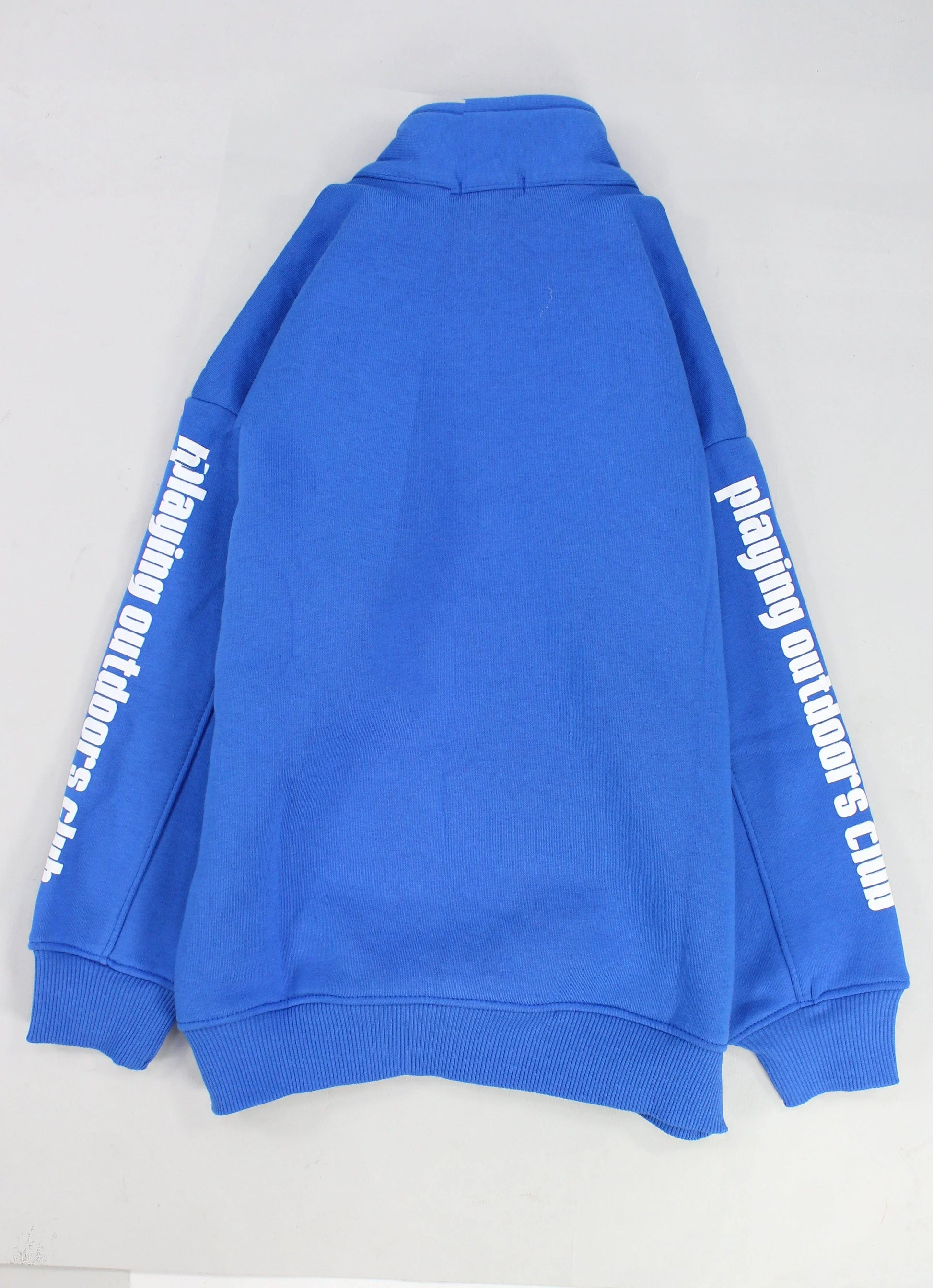 unisex blue "playing outdoors club" long-sleeved sweatshirt - playmore