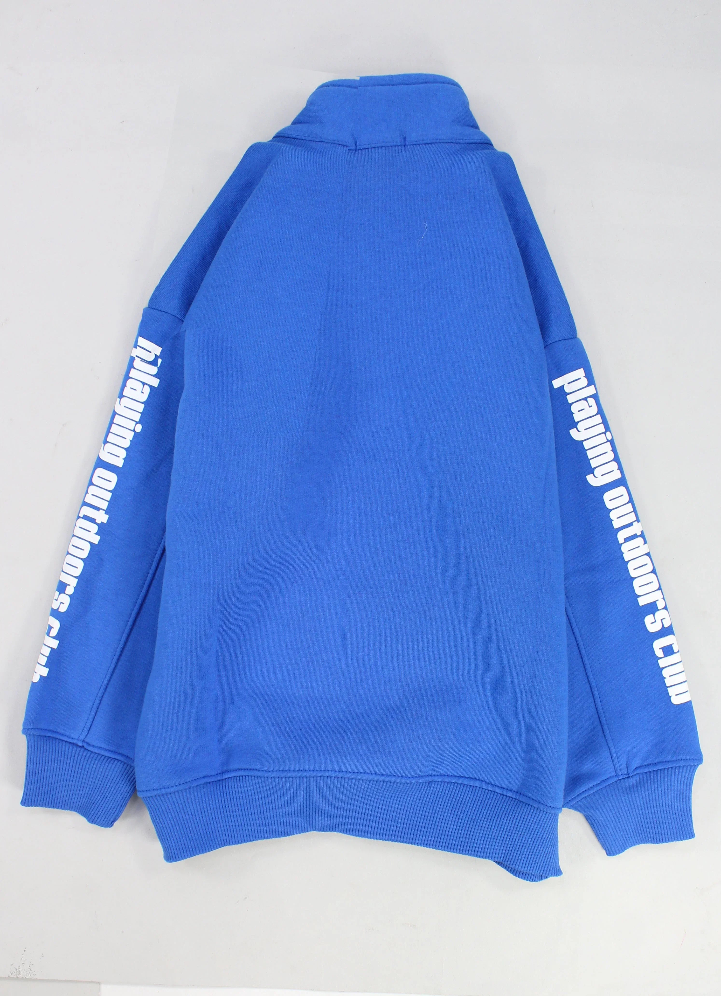 unisex blue "playing outdoors club" long-sleeved sweatshirt - playmore