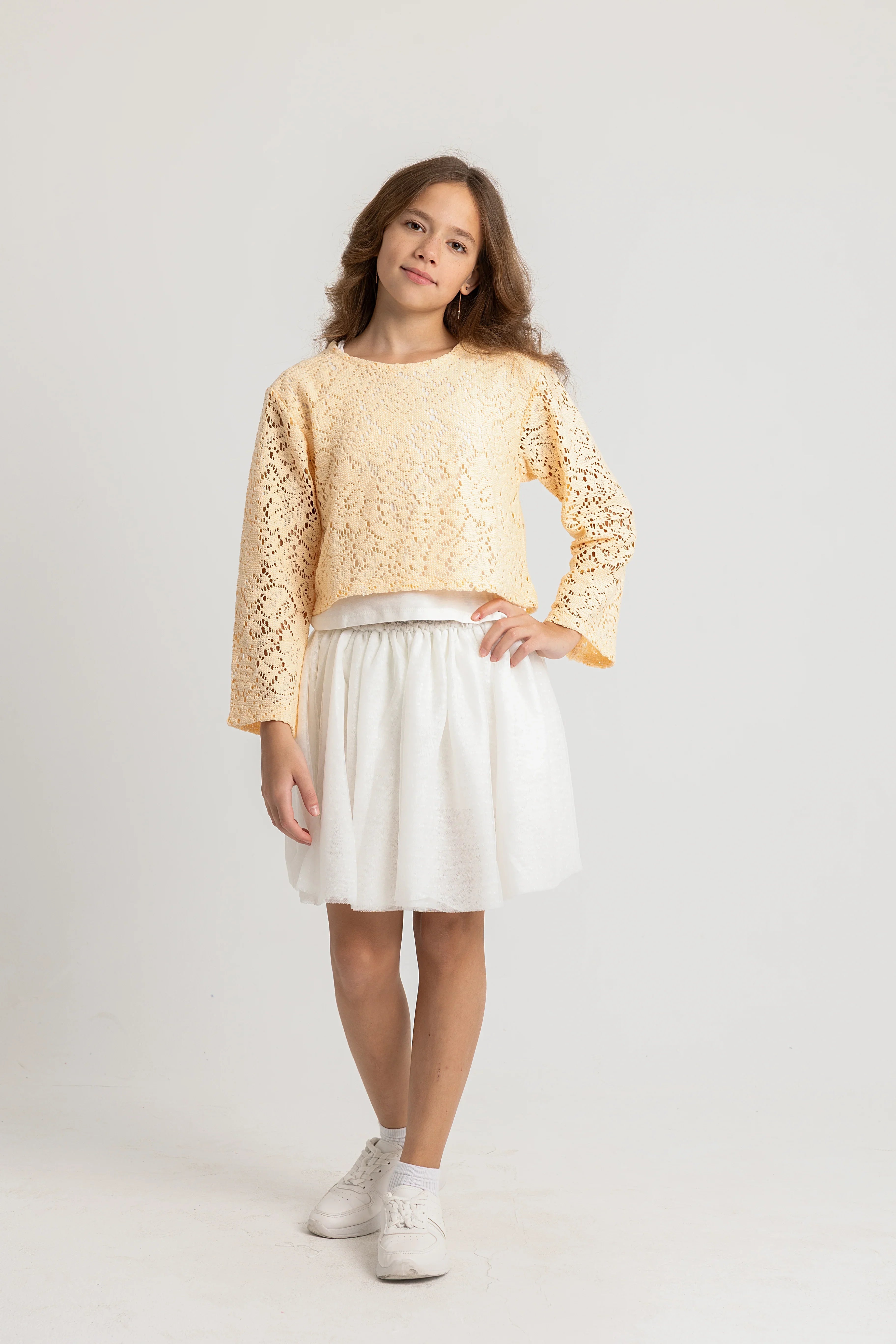 baby girls tulle skort – offwhite - playmore