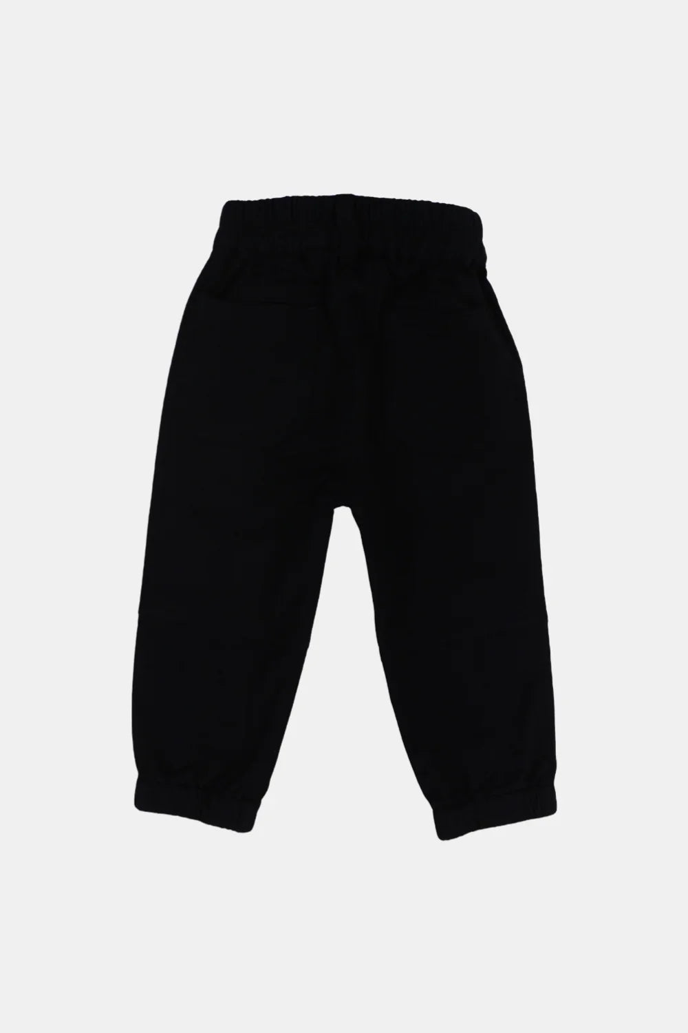unisex baby gabardine pants – black - playmore