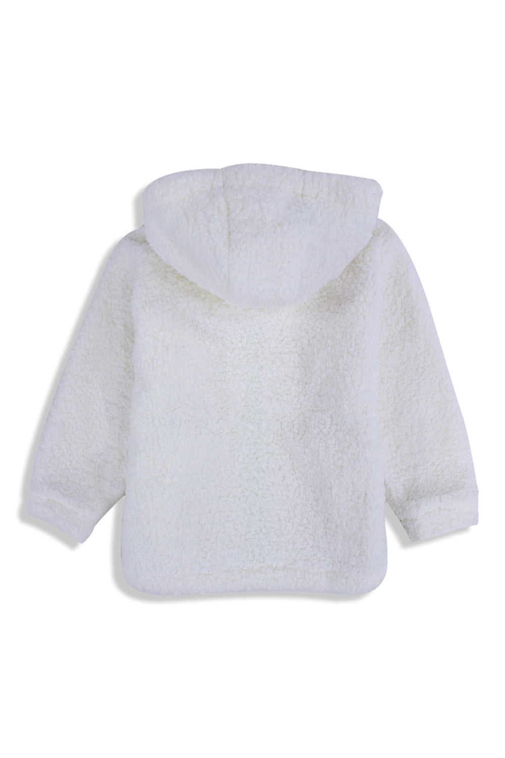unisex fleeced teddy jacket – off-white