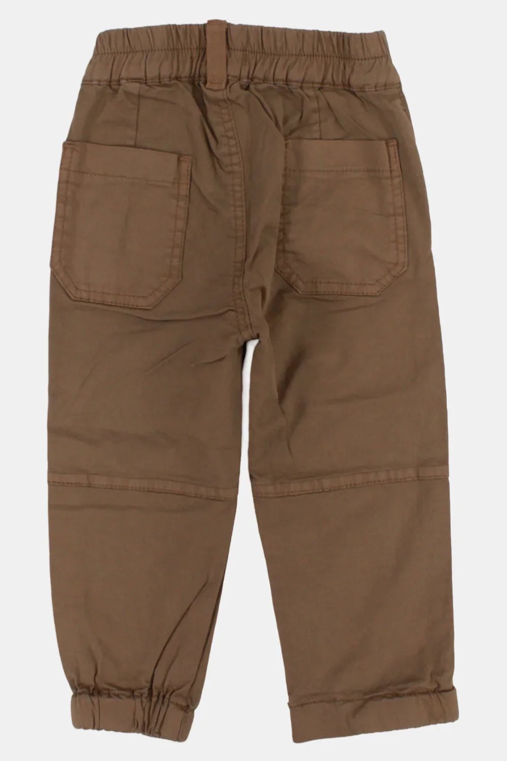 unisex baby gabardine pants – brown - playmore