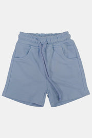 unisex baby cotton shorts – baby blue - playmore