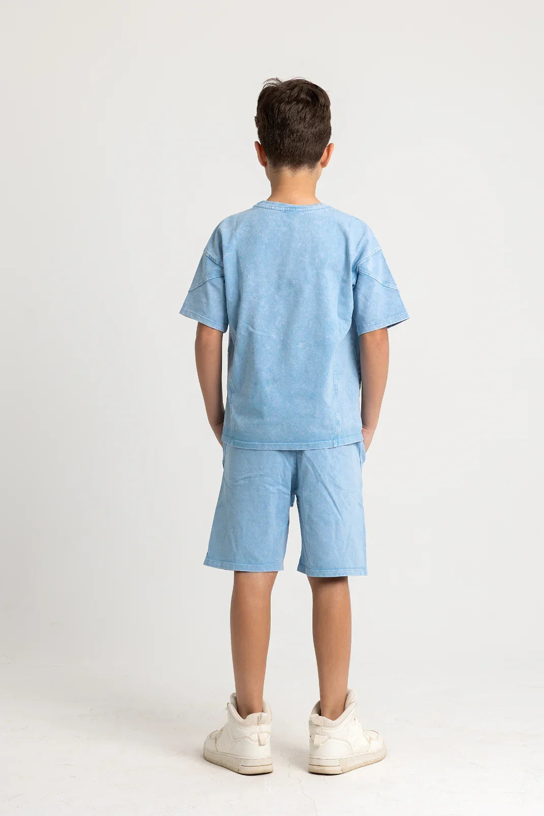 unisex "go play more" outfit set – baby blue - playmore