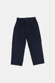 unisex baby navy gabardine pants - playmore