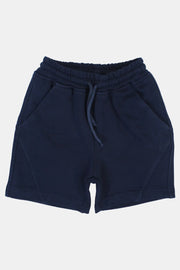 unisex kids cotton shorts – navy - playmore