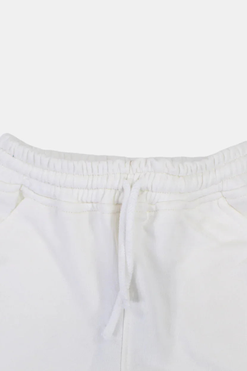 unisex kids cotton shorts – off-white - playmore