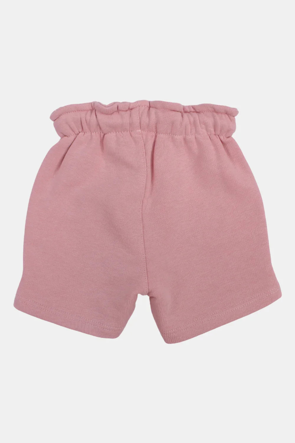 baby dusty pink cotton shorts - playmore