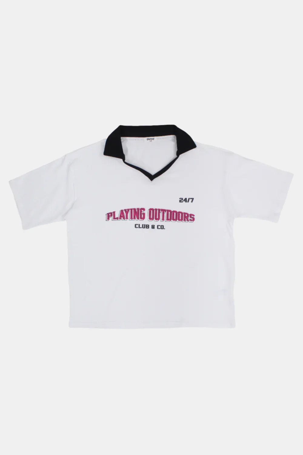 white "playing outdoors" t-shirt - playmore