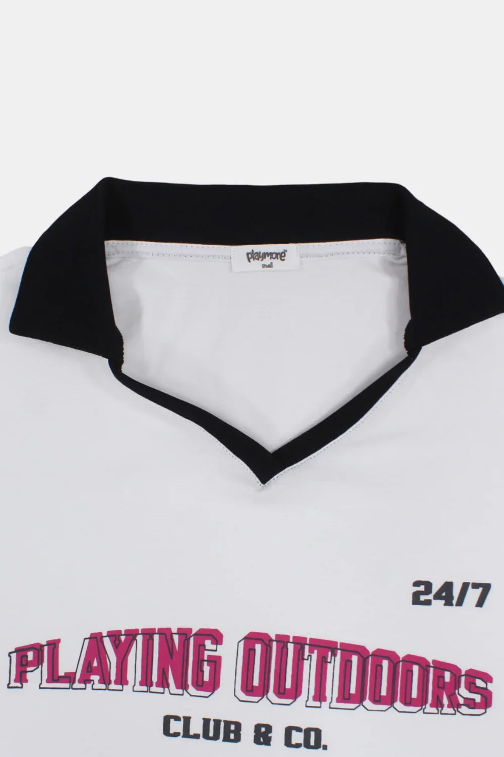 white "playing outdoors" t-shirt - playmore