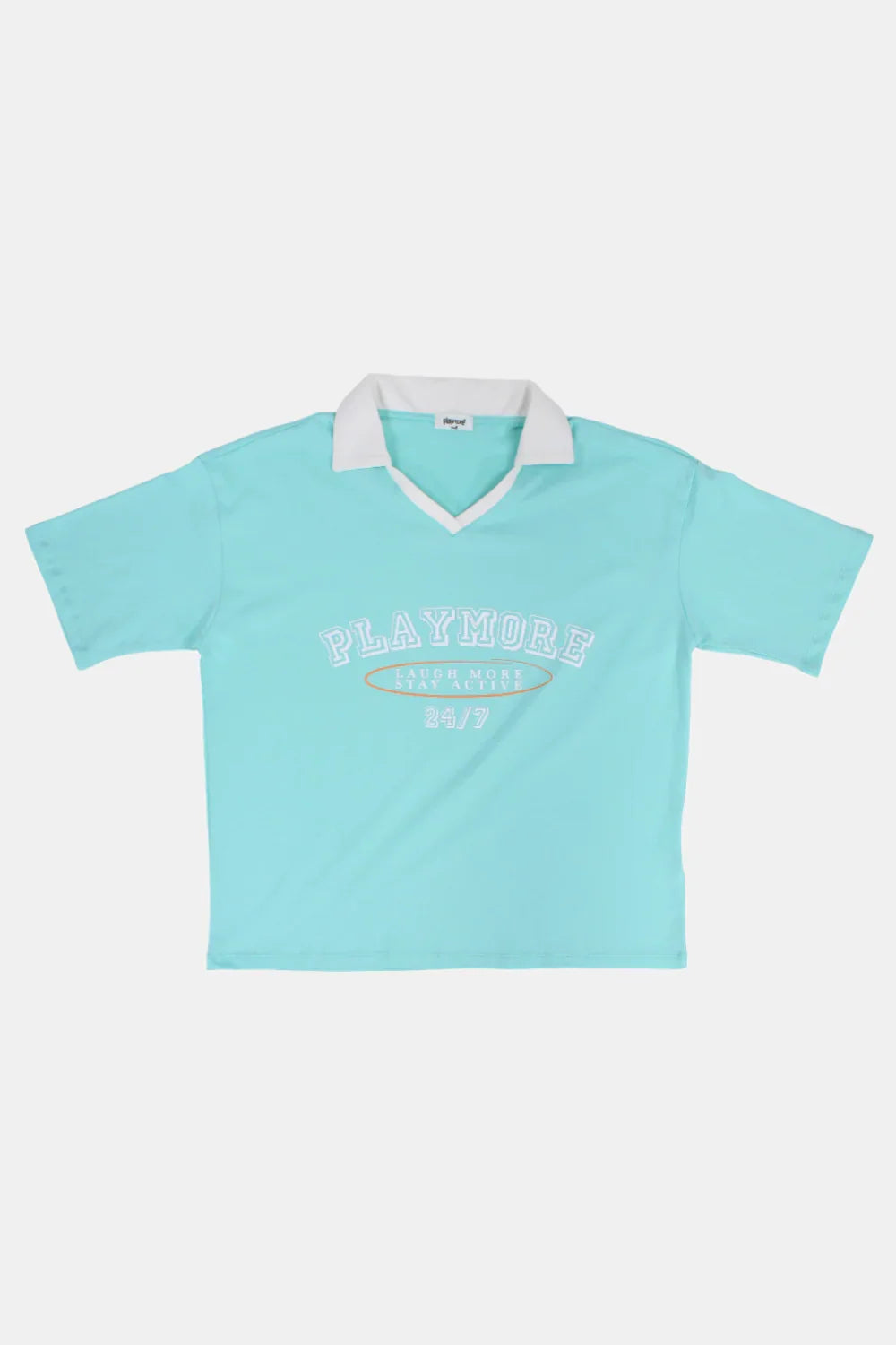 aqua "playmore" t-shirt - playmore